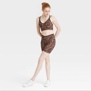 JoyLab Leopard Print Activewear Set